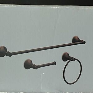 Elegant Bronze Bathroom Accessory Set